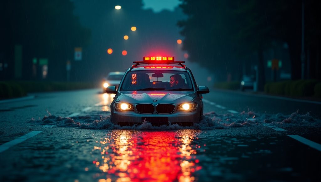 Hyderabad city roads affected by monsoon rain