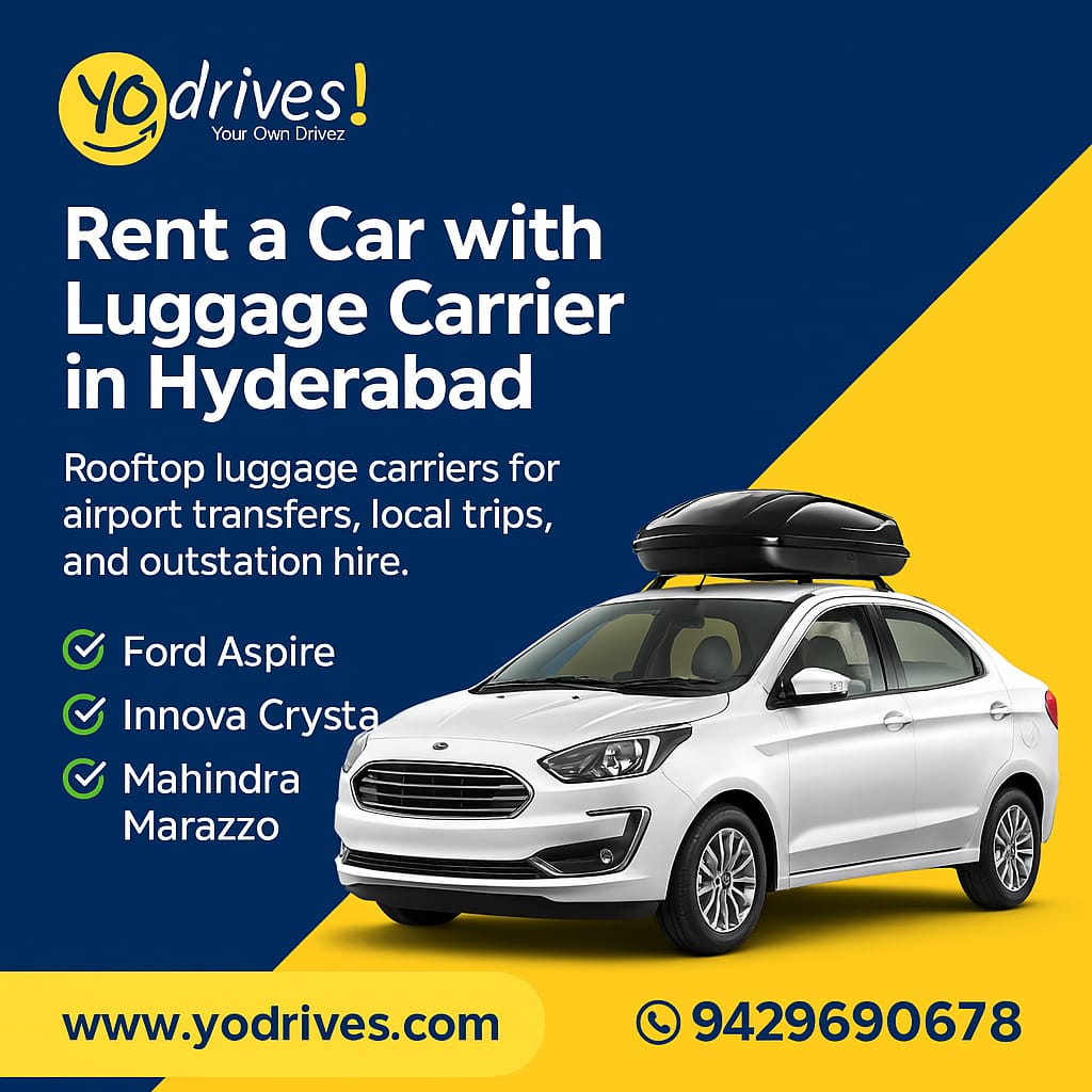 Rent a Car with Luggage Carrier in Hyderabad