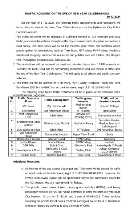 New Year Travel Safety Hyderabad