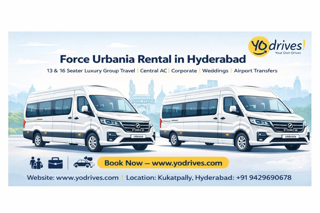 Force Urbania rental in Hyderabad