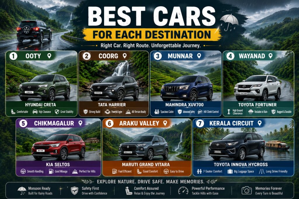 Best Cars for Monsoon Road Trips