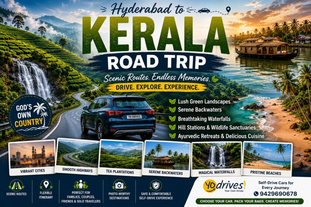 Hyderabad to Kerala Road Trip