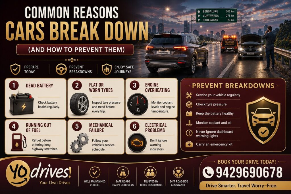 What to do if your car breaks down on a highway